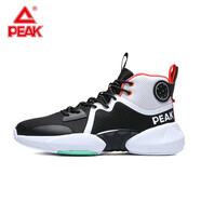 匹克籃球鞋男透氣防滑耐磨比賽戰(zhàn)靴經(jīng)典潮流男鞋厚底增高運(yùn)動(dòng)鞋 大白黑色 43