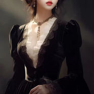 法式v領(lǐng)韓版黑色顯瘦小香風(fēng)連衣裙女秋冬高級遮肉高檔連衣裙子 黑色薄 M