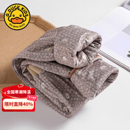 G.duck女童羽絨褲內穿加厚兒童保暖褲內穿男童校服內搭褲子白鴨絨打底褲 卡其色 130