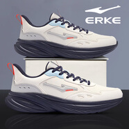 鴻星爾克男鞋加絨運動(dòng)鞋男2026新款冬季棉鞋輕便軟底跑步鞋緩震休閑鞋子男 3295白鉛筆灰(皮面) 42 現貨速發(fā)