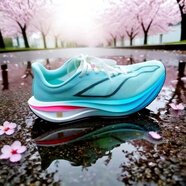 LI-NING李寧同款飛電碳板跑鞋秋冬加絨款兒童減震回彈跑步競速馬拉松運動(dòng) 李寧飛_電5C島嶼藍_暢銷(xiāo)款 37 _標準碼數