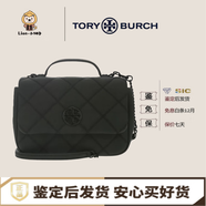 湯麗柏琦（Tory Burch）TB-Willa 菱格紋鏈條 皮革 方胖子郵差包手提單肩包 小號女款新款 153400-001黑色