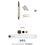 KIKO現貨意大利三色眉粉眉膏套裝Eyebrow Expert內含眉刷持久顯 雙頭眉筆03棕色現貨