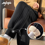 MJ STYLE束腳褲子女2026冬季女裝新款加絨保暖小個(gè)子運動(dòng)戶(hù)外休閑百搭衛褲