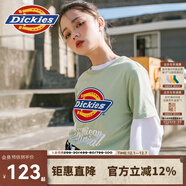 dickies【經(jīng)典款】短袖 情侶款印花短袖t恤 DK007386 灰綠色 XS