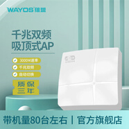 維盟WAP-4001C/3001C/9306AX/8306AX 雙頻1167Mbps千兆無(wú)線(xiàn)AP吸頂式入墻式企業(yè)級酒店別墅全屋PoE供電 WAP-8306AX