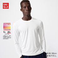 優(yōu)衣庫男裝HEATTECH圓領(lǐng)T恤9分袖保暖衣秋衣內衣479428 479428/00白色 M