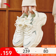 安踏兔子鞋丨關(guān)曉彤同款休閑鞋女鞋秋季厚底革面保暖小白鞋運動(dòng)老爹鞋