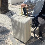 新秀麗充電擴展行李箱hinomoto靜音萬(wàn)向輪輕便pc旅行箱女學(xué)生拉桿箱登機 暖灰色(正?？畛潆娍?掛鉤) 灰色內飾 關(guān)注店鋪即順豐發(fā)貨