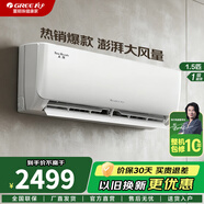 格力（GREE）空調1.5匹掛機/大1匹國家補貼 天儀/云佳PRO  新一級能效 變頻冷暖 快速制冷自清潔家用臥室壁掛式 1.5匹 一級能效 天儀 客房首選 皓雪白色