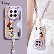 迪士尼【正版】適用華為Mate70手機殼新款防摔Mate70 Pro個(gè)性簡(jiǎn)約 熏衣紫+可調掛繩[探險小隊] 華為 Mate 40