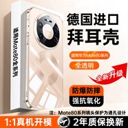 派派咪【德國進(jìn)口】適用華為mate80promax手機殼mate80pro超薄防摔mate60pro透明全包70pro+保護套抗指紋 【全透明*升級】自帶鏡頭膜丨冰透薄感丨頂配防摔 華為 Mate 8