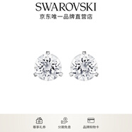 施華洛世奇（SWAROVSKI）耳釘耳環(huán)耳飾女度假風(fēng)輕奢小眾送女友女 Stilla鍍白金1800046