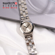 斯沃琪（Swatch）瑞士手表 金屬系列 大步流星 生日禮物 小巧女士石英表YSS300G