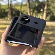 榮耀（HONOR）【品質(zhì)原裝】折疊翻蓋屏液態(tài)硅膠適用華為MateX6/X5手機殼Nova Fl 【黑色_折疊_液態(tài)硅膠】 vivo_X_Fold3