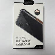 Switcheasy魚(yú)骨手機殼iPhone xsmax保護套鋼化玻璃 金屬+tpu軟邊 黑色鋼化玻璃拆分邊框-0734 iPhoneXSMax