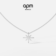 APM Monaco六芒星鎖骨毛衣鏈設計感時(shí)尚簡(jiǎn)約飾品禮物送女友毛衣鏈
