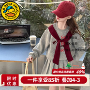 G.DUCKKIDS童裝女童套裝夏季2024新款中大童女孩夏裝扎染純棉短袖T恤半身裙 圖片色【春秋款】 150 建議身高140-150cm年齡11-12歲