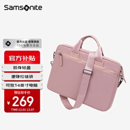 新秀麗（Samsonite）電腦包手提包女士14英寸華為筆記本包大容量商務(wù)公文包內膽包輕薄