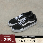 VANS范斯官方 Ward經(jīng)典黑個(gè)性街頭復古男鞋板鞋 黑色 42.5