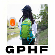 GPHF日本戶(hù)外小背包女雙肩旅游輕便登山包時(shí)尚防水徒步旅行雙肩包20升 升級款蘋(píng)果綠 送防雨罩 20升