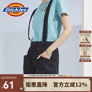 dickies短褲 女式個(gè)性潮酷大褲兜背帶短褲下裝短褲10297 黑色 （常規版型喜歡寬松建議拍大一碼) 26