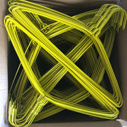 干洗店專(zhuān)用600個(gè)一箱22粗噴塑鋼絲一次性鐵絲 2點(diǎn)2黃色600個(gè)江蘇浙江滬皖 1個(gè)