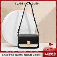 CUADEN KLLIATM輕奢包包女款2025新款單肩包斜挎包女士小方包生日禮物送女友老婆 黑白色 2025高級感女生包實(shí)用走心送老婆媽媽長(cháng)輩