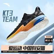 安踏KT3 team二代籃球鞋男鞋湯普森外場(chǎng)實(shí)戰防滑耐磨運動(dòng)鞋中幫KT球鞋 【KT3 team低幫款】基礎黑/碳灰-2 40 (7碼)