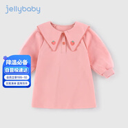 JELLYBABY【網(wǎng)紗拼接袖大翻領(lǐng)】秋季兒童衛衣裙女童連衣裙公主裙