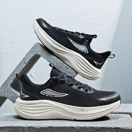 雙星運動(dòng)鞋女新款戶(hù)外休閑鞋徒步登山鞋減震跑步輕便學(xué)生軍訓女鞋 黑/城堡灰 44