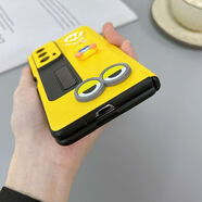 原奘榮耀MagicV2至臻版手機殼華為magicVS2保護套中軸磁吸新款全包 榮耀Magic s 支架款[殼膜一體I小黃鴨]全包黃色素皮