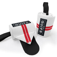 護腕健身彈力運動(dòng)綁帶加壓護腕透氣力量舉重臥推手腕防扭傷男女款 力量白紅紋【加壓52cm】 店長(cháng)推薦【雙只裝】自由調節/加強支撐