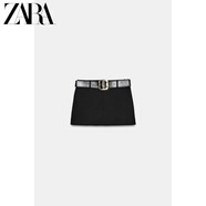 ZARA2025冬季新款 女裝 低腰配腰帶裙褲 4387460 800官方正品 黑色 S (165/66A)