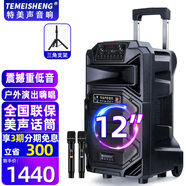 特美聲 特美聲SL15-31廣場(chǎng)舞戶(hù)外移動(dòng)大功率演出活動(dòng)拓展主持15寸大音量音響k歌唱歌便攜式藍牙藍牙音箱 12寸標配+2支無(wú)線(xiàn)話(huà)筒+支架