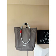 MY輕便防水尼龍托特包休閑大包大容量手提單肩包包通勤包媽咪包潮 灰色