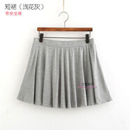 屁簾下擺運動(dòng)瑜伽遮擋裙遮屁簾神器防尷尬莫代爾短裙半身裙大尺碼 短裙淺花灰帶防走光褲 3XL 加大碼廠(chǎng)家標注3XL