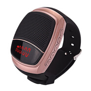 貝羅尼手表藍牙音箱便攜插卡戶(hù)外運動(dòng)跑步MP3外放播放器手腕音響 B90屏顯款土豪金 套餐二