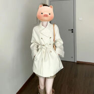 小紅書(shū)同款韓系早秋chic白色風(fēng)衣外套女秋季2025新小個(gè)子香風(fēng)巨好 米白色重要場(chǎng)合小外套小香風(fēng)冷淡系獨特別韓里韓氣早秋 S 4045kgS