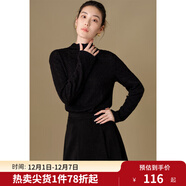 獨束大碼女裝24秋冬新款肌理感蕾絲打底衫微胖mm時(shí)尚百搭顯瘦小衫 星空黑 XL (尺碼：3)