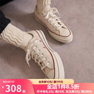 匡威（Converse）1970s帆布鞋經(jīng)典三星標男鞋女鞋休閑時(shí)尚百搭運動(dòng)鞋板鞋162050C 162062C 米白色【低幫1970s】 41