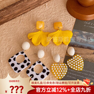 詩(shī)筠（SHIJUN）品牌秋季復古港風(fēng)耳環(huán)女感氣質(zhì)耳釘2025耳墜小眾獨特耳飾時(shí)尚首飾 11若南3件套