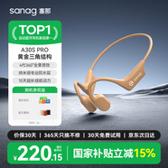 SANAG塞那 A30【運動(dòng)耳機金榜】骨傳導無(wú)線(xiàn)運動(dòng)耳機成人防汗不入耳式藍牙耳機戶(hù)外跑步 輝光橙|專(zhuān)業(yè)運動(dòng)|32G 藍牙5.3丨運動(dòng)級防水丨9H續航