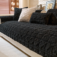 胖東來(lái)同款胖東來(lái)同款品質(zhì)保暖沙發(fā)坐墊罩【加厚夾棉】墊冬2025新 水豚絨-深灰色 【套裝七小三人位貴妃】使用總長(cháng)290-330cm組