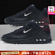 耐克（NIKE）男鞋 25秋冬新款AIR緩震氣墊鞋舒適耐磨休閑鞋輕便透氣跑步鞋子男 MAX氣墊/純黑色【曬圖-10】 41 碼（內長(cháng)260mm）