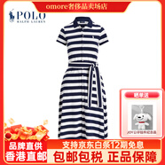 拉夫勞倫（Ralph Lauren）/拉夫勞倫女裝 25年夏季條紋Polo襯衫式連衣裙 410-多色 XXS