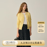 ELAND衣戀羊毛針織衫女棉花糖保暖毛衣25秋冬新款上衣 黃色(30)EECKF4TE01 L /170