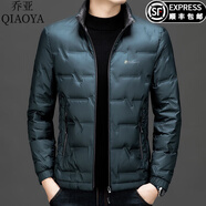 喬亞意大利輕奢中青年羽絨服冬季御寒保暖時(shí)尚休閑帥氣防寒外套男 AF006-綠色 L 175/92A【建議120-140斤】