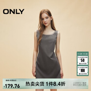 ONLY秋季精致設計感拼接顯瘦無(wú)袖短裙連衣裙女|124307054 G51 中花紗灰 L (170) 88A