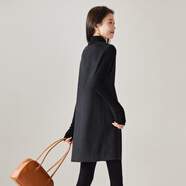 塔馳密司（touchmiss）中長(cháng)裙2025冬季新款簡(jiǎn)約背心短裙加厚綿羊毛V領(lǐng)無(wú)袖連衣裙女 灰色 S